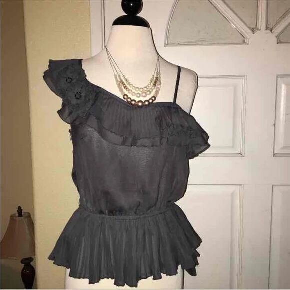 Cecico grey Sexy Top sz-small - Picture 1 of 4